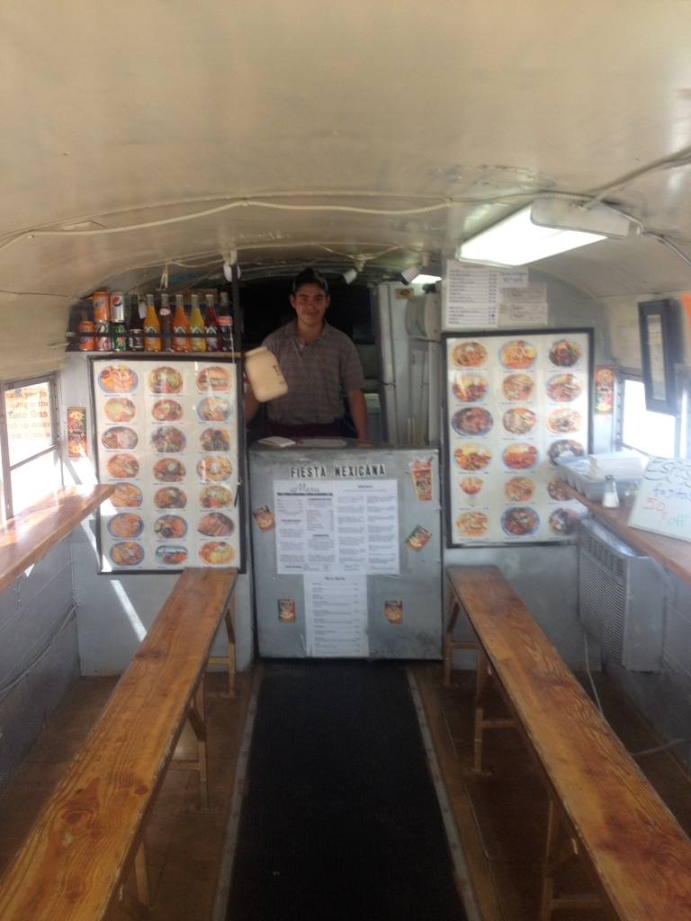 Inside the Taco Bus