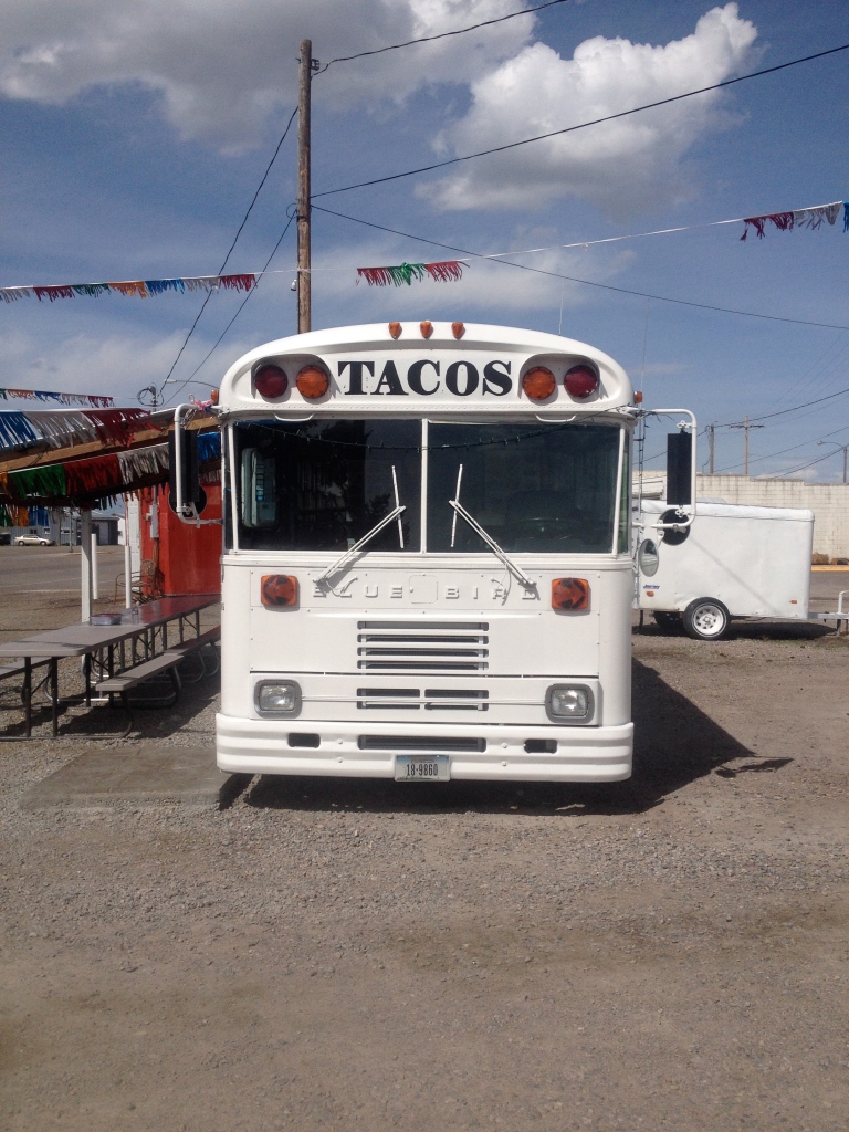 Outside the Taco Bus in Dillon